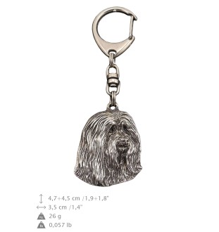 Bearded Collie brelok posrebrzany Art-Dog